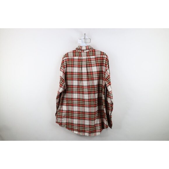 Vtg Brooks Brothers Mens Large Faded Regent Flannel Collared Button Down Shirt - Picture 8 of 10